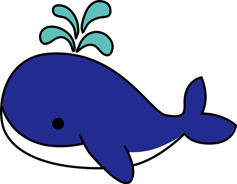 Whale is spouting clipart. Free download transparent .PNG Creazilla