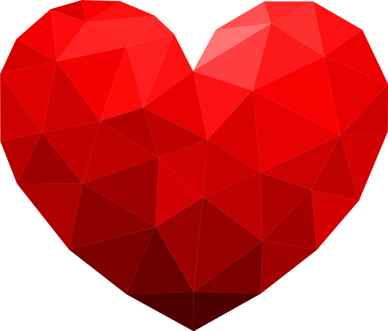 Red heart clipart. Free download transparent .PNG Creazilla