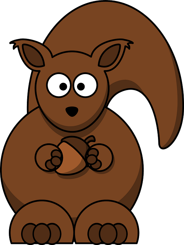 Squirrel with Big Eyes clipart. Free download transparent .PNG Creazilla
