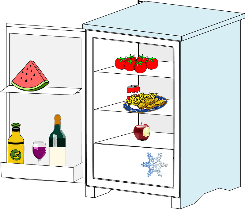 Fridge with food clipart. Free download transparent .PNG Creazilla