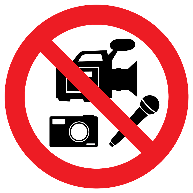 No media recording allowed clipart. Free download transparent .PNG