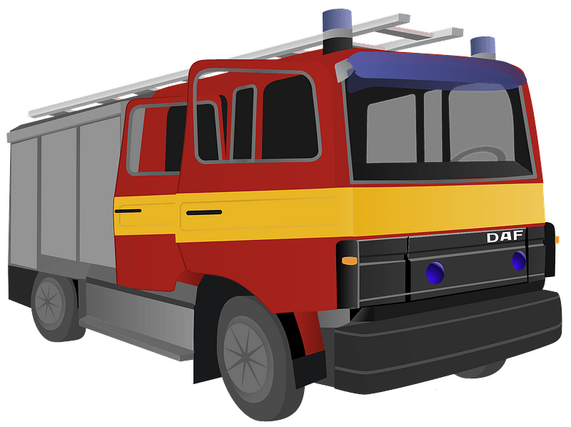 Fire truck clipart