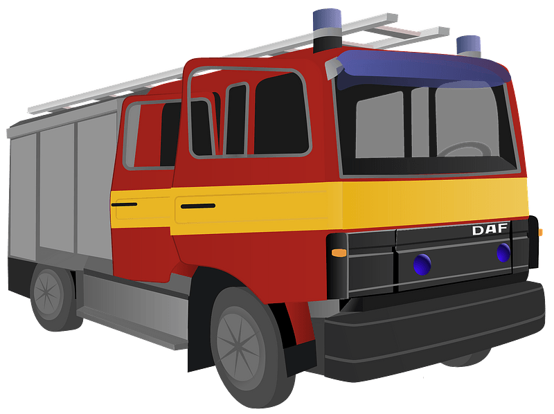 Carro de bombeiros clipart