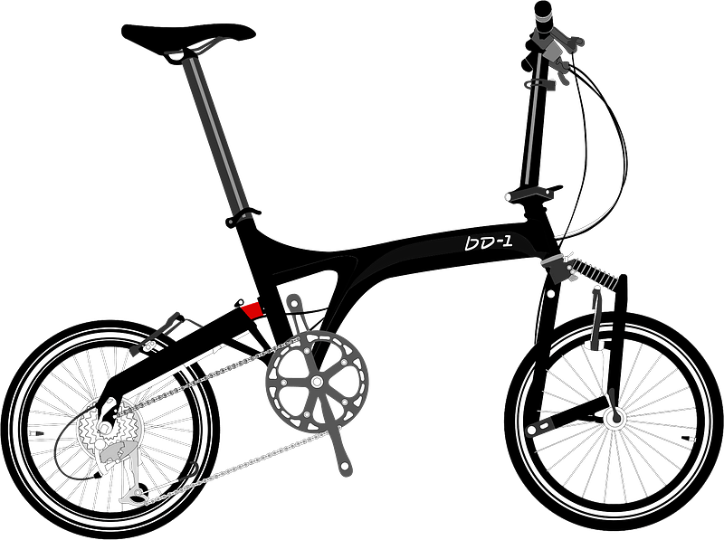 Folding bicycle clipart. Free download transparent .PNG Creazilla