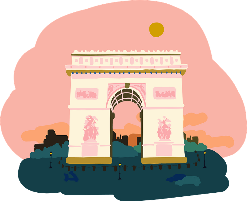 Arc de Triomphe clipart. Free download transparent .PNG | Creazilla