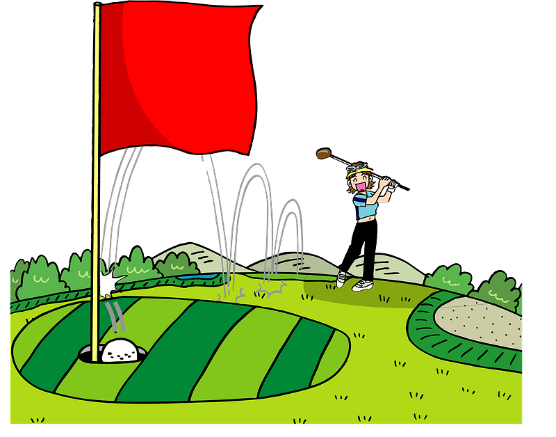Hole in One clipart. Free download transparent .PNG | Creazilla