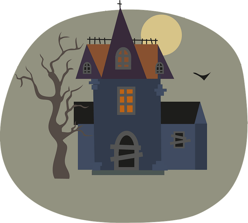 Haunted house clipart. Free download transparent .PNG Creazilla