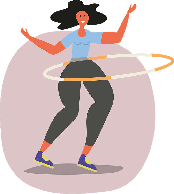 Hula hoop clipart