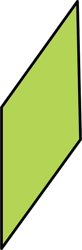 Green Parallelogram clipart. Free download transparent .PNG | Creazilla