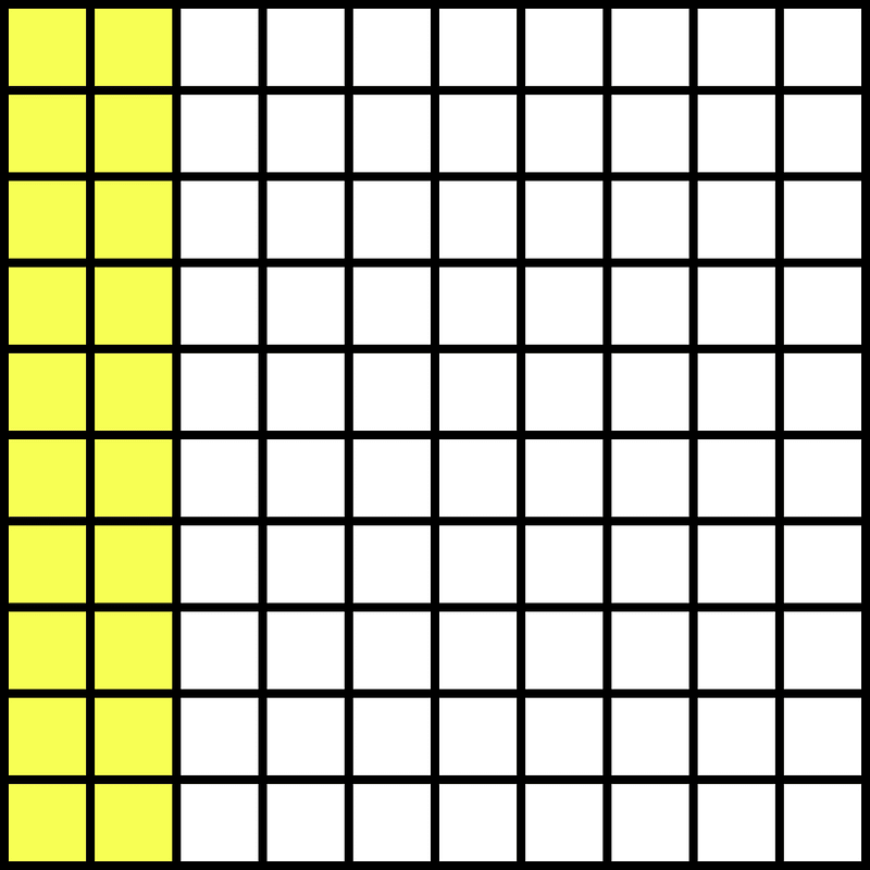 Yellow Base Ten Squares 20100 clipart. Free download transparent .PNG