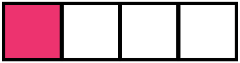 Pink Rectangle Fraction 1:4 clipart. Free download transparent .PNG ... image.