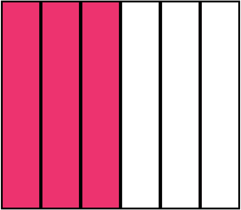 Pink Rectangle Fraction 3:6 clipart. Free download transparent .PNG ...