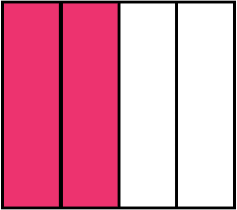 Pink Rectangle Fraction 2:4 clipart. Free download transparent .PNG ...