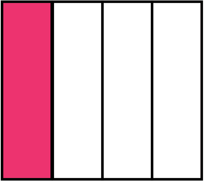 Pink Rectangle Fraction 1:4 clipart. Free download transparent .PNG ...