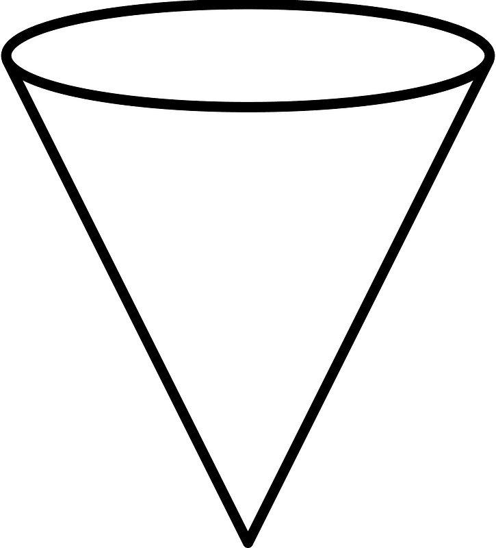 White Cone clipart. Free download transparent .PNG Creazilla