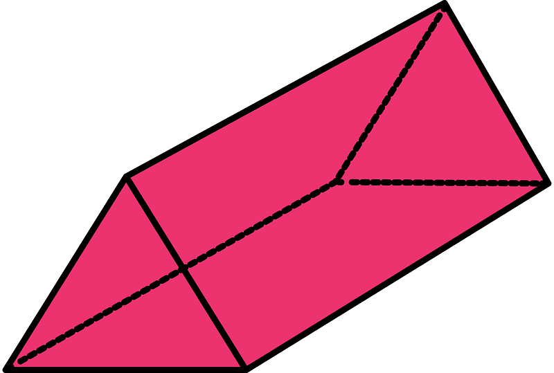 Pink Triangular prism clipart. Free download transparent .PNG Creazilla