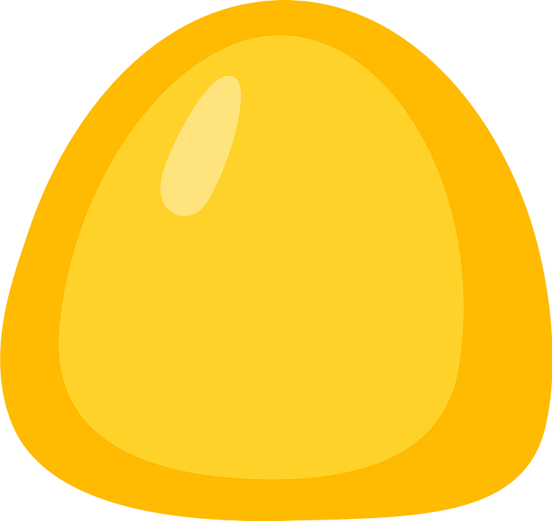 YellowAmber hard candy clipart. Free download transparent .PNG Creazilla