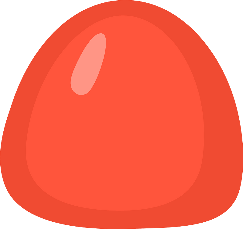 Vermilion hard candy clipart. Free download transparent .PNG Creazilla