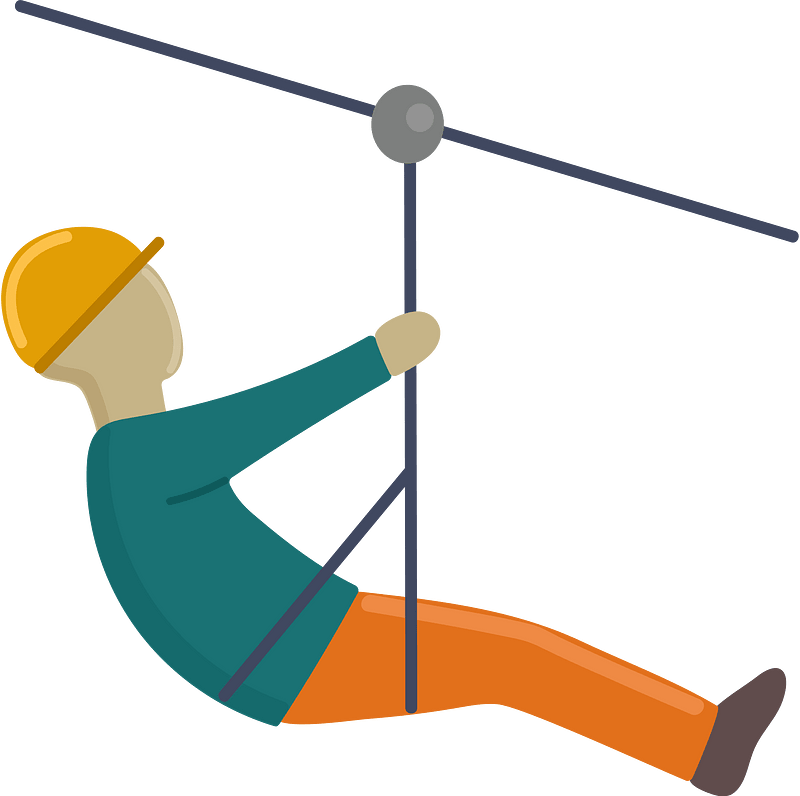 Zipline clipart. Free download transparent .PNG Creazilla