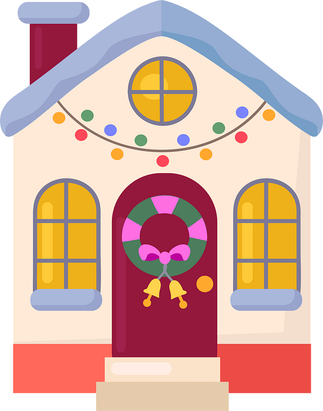 Christmas house clipart. Free download transparent .PNG Creazilla