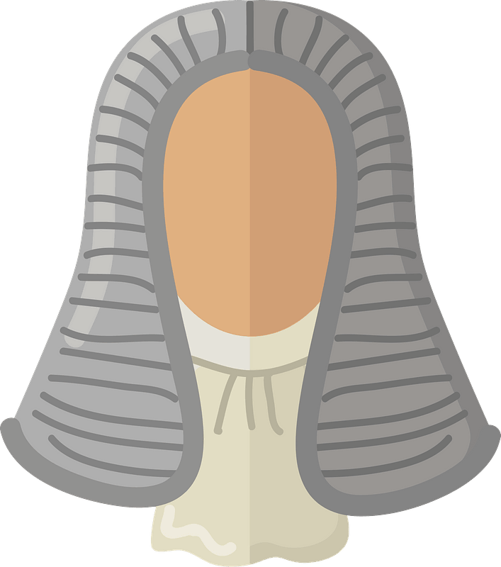 Judge wig clipart. Free download transparent .PNG Creazilla