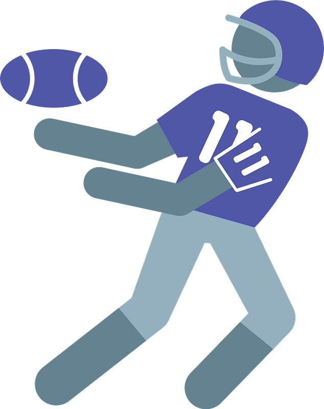 Wide receiver clipart