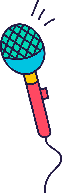 Microphone for karaoke clipart. Free download transparent .PNG | Creazilla