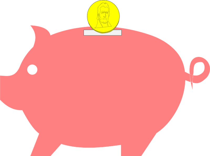 Piggy bank clipart