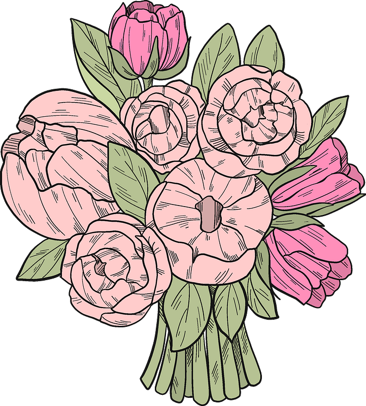 Flower bouquet clipart. Free download transparent .PNG Creazilla