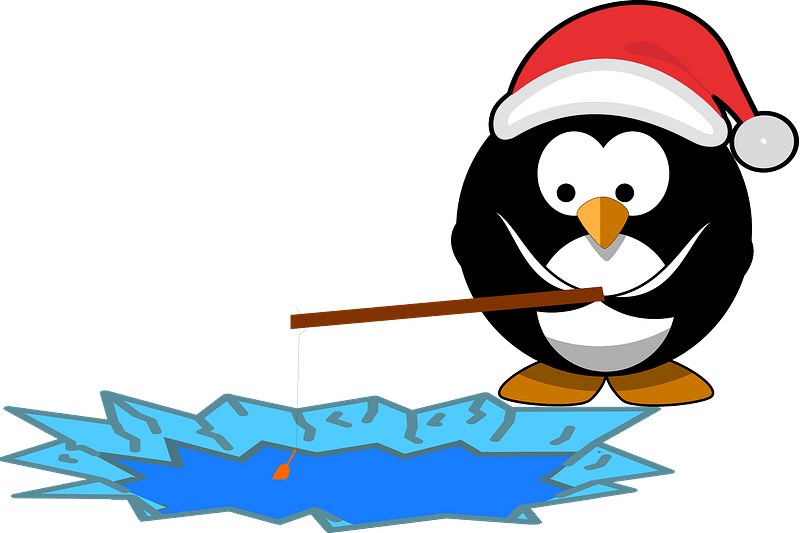 Penguin fishing clipart. Free download transparent .PNG Creazilla