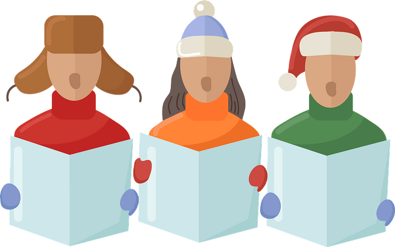 Christmas carolers clipart. Free download transparent .PNG | Creazilla