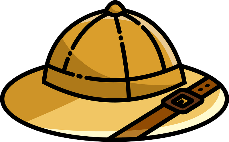 Safari hattu clipart