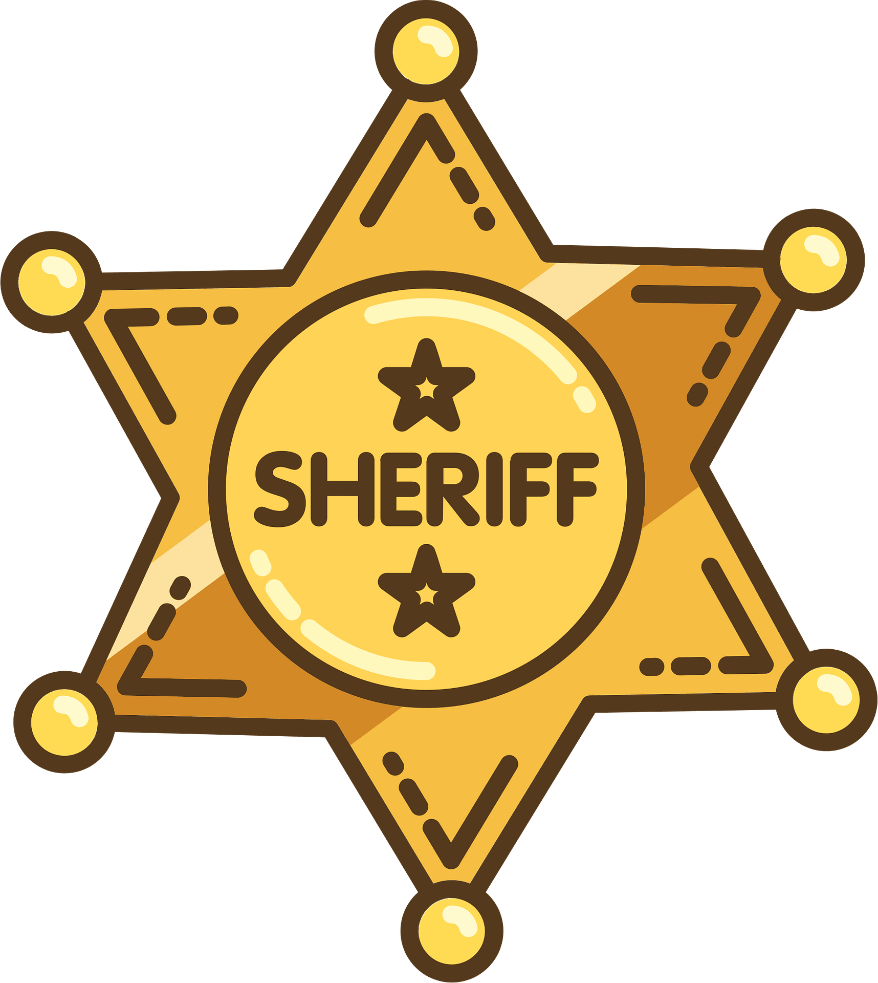 Sheriff badge clipart. Free download transparent .PNG Creazilla