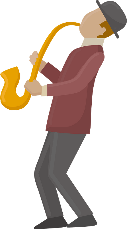 Jazz musician immagine clipart