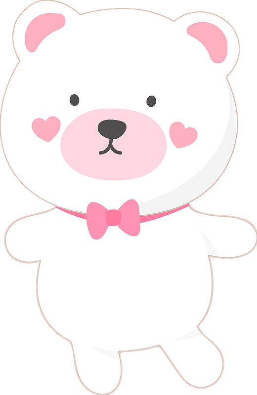 White Teddy bear clipart. Free download transparent .PNG Creazilla