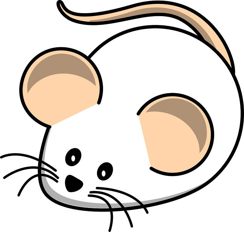 Cartoon white mouse clipart. Free download transparent .PNG | Creazilla