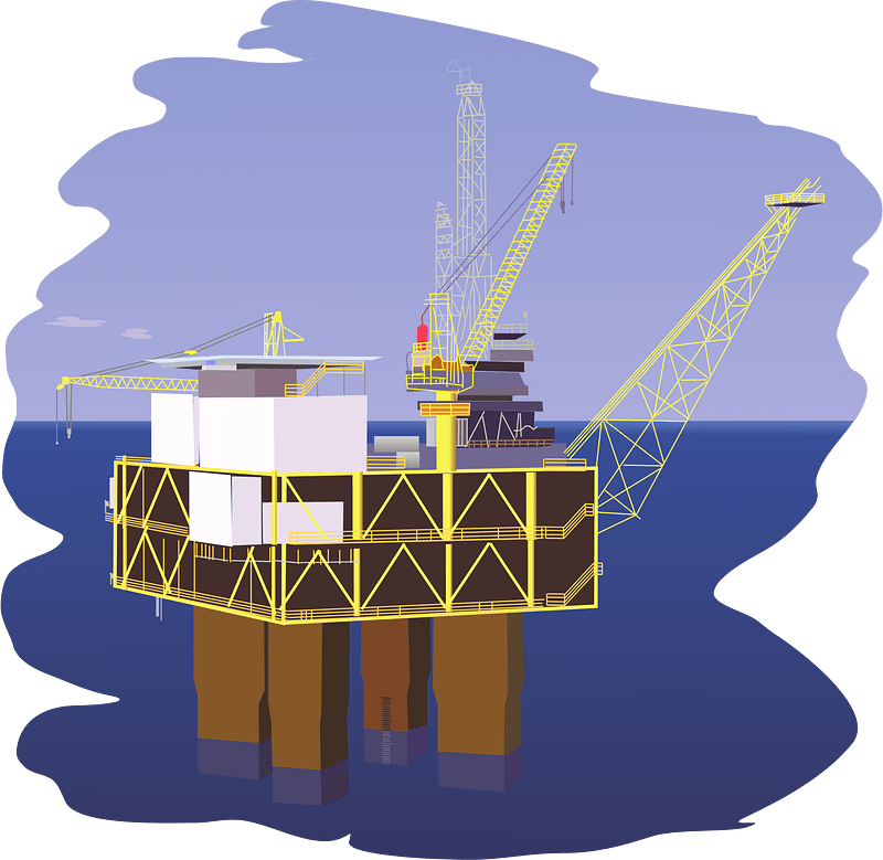 Oil platform clipart. Free download transparent .PNG Creazilla