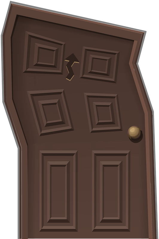 Wacky brown door clipart. Free download transparent .PNG Creazilla