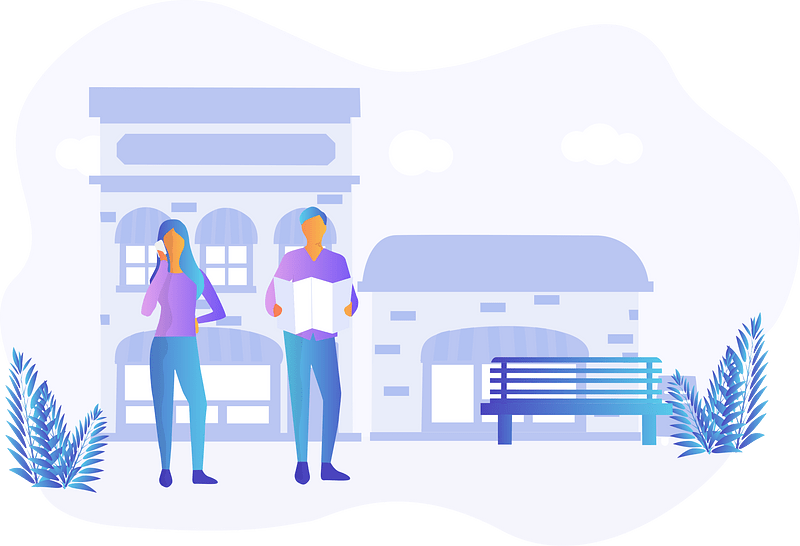 Man woman city - Free vector clipart images on creazilla.com