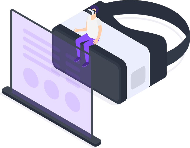 Virtual reality SVG clipart. Free download transparent .PNG Creazilla