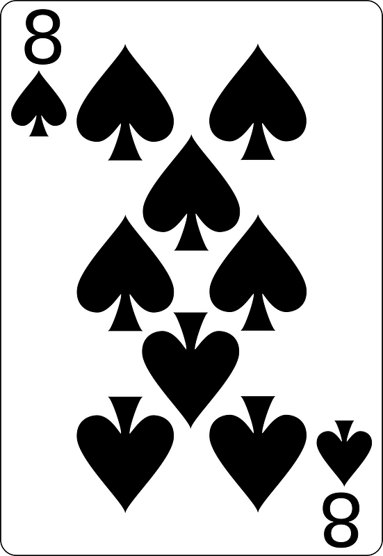 Eight of spades clipart. Free download transparent .PNG Creazilla