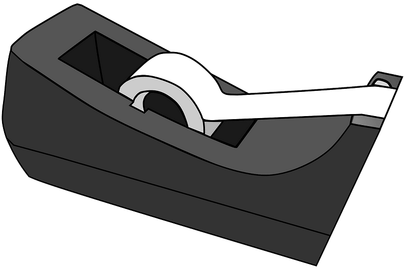 Black Tape Dispenser clipart. Free download transparent .PNG Creazilla