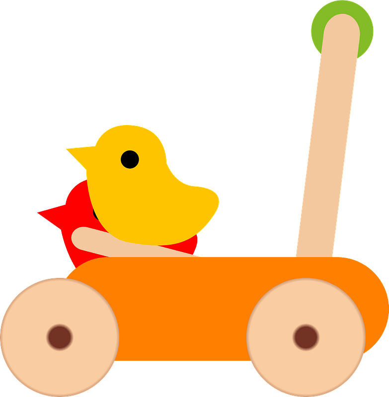 Wooden Wheelbarrow Toy clipart. Free download transparent .PNG Creazilla