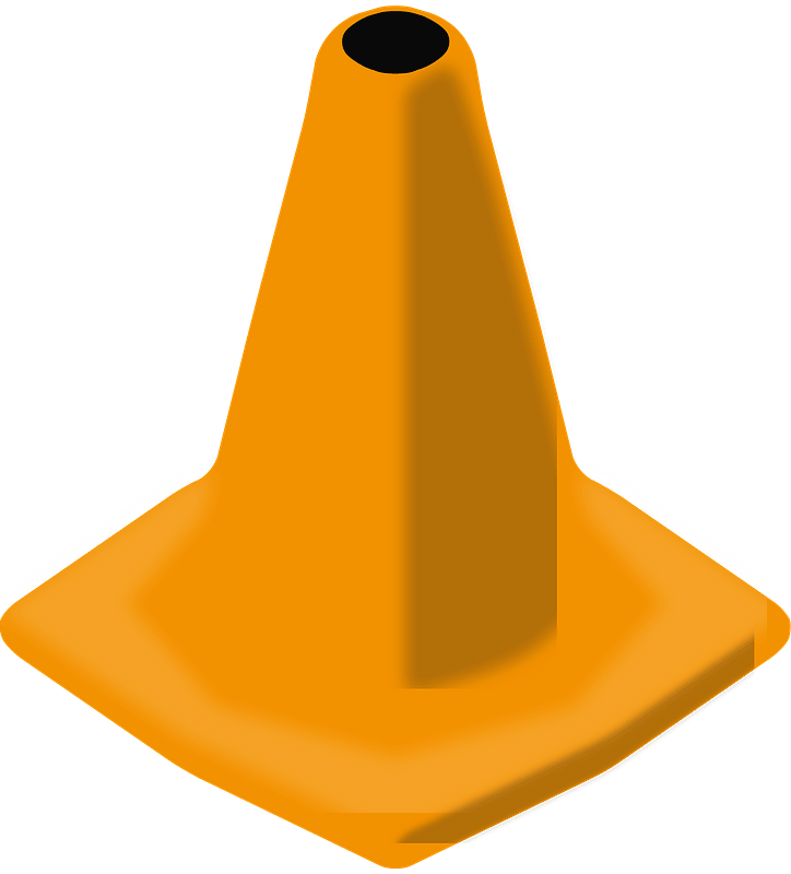 Orange Traffic Cone clipart. Free download transparent .PNG Creazilla
