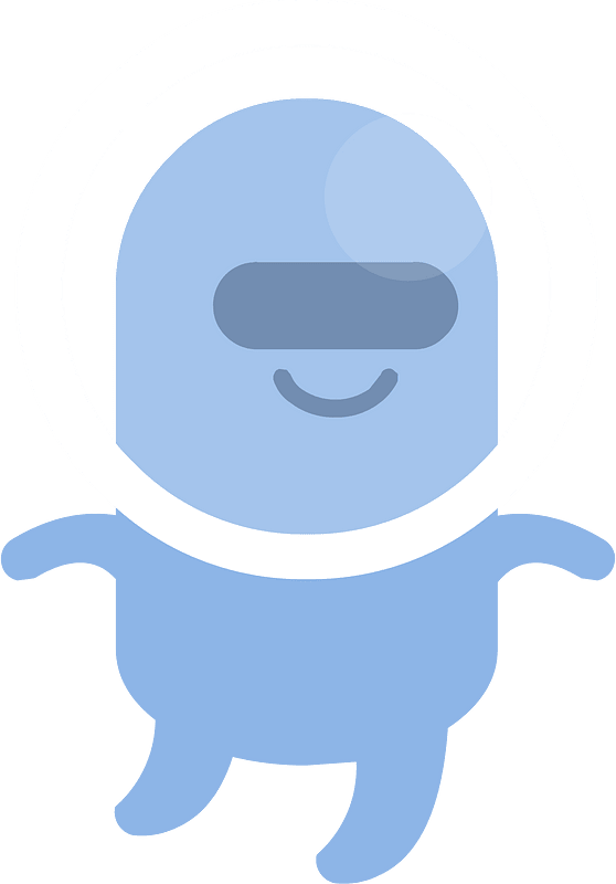 Blue alien clipart