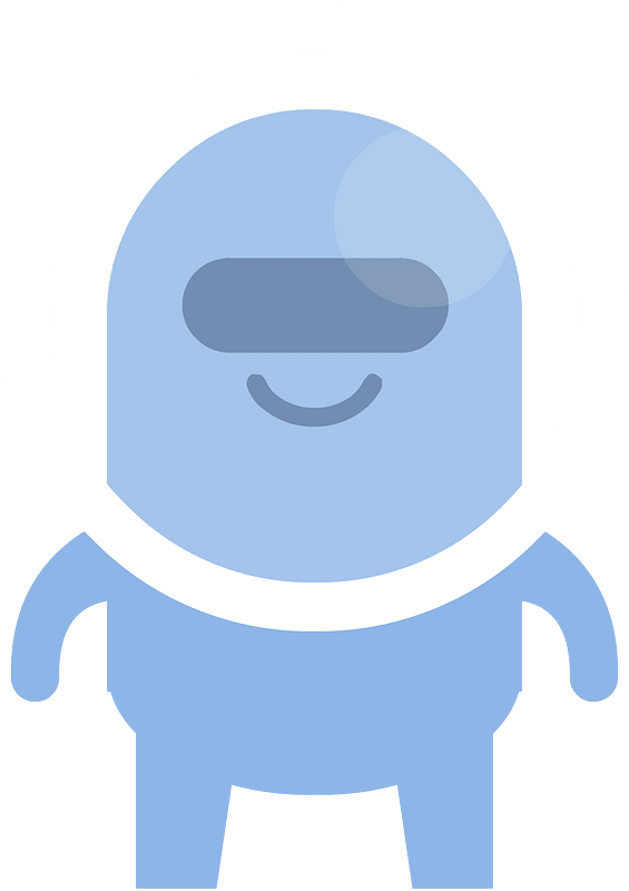 Blue alien clipart