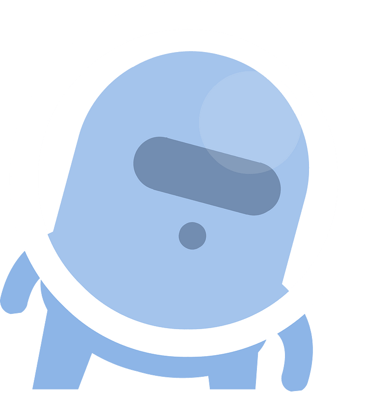 Blue alien clipart