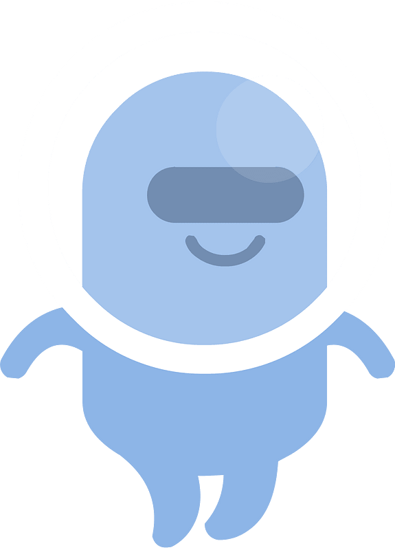 Blue alien clipart