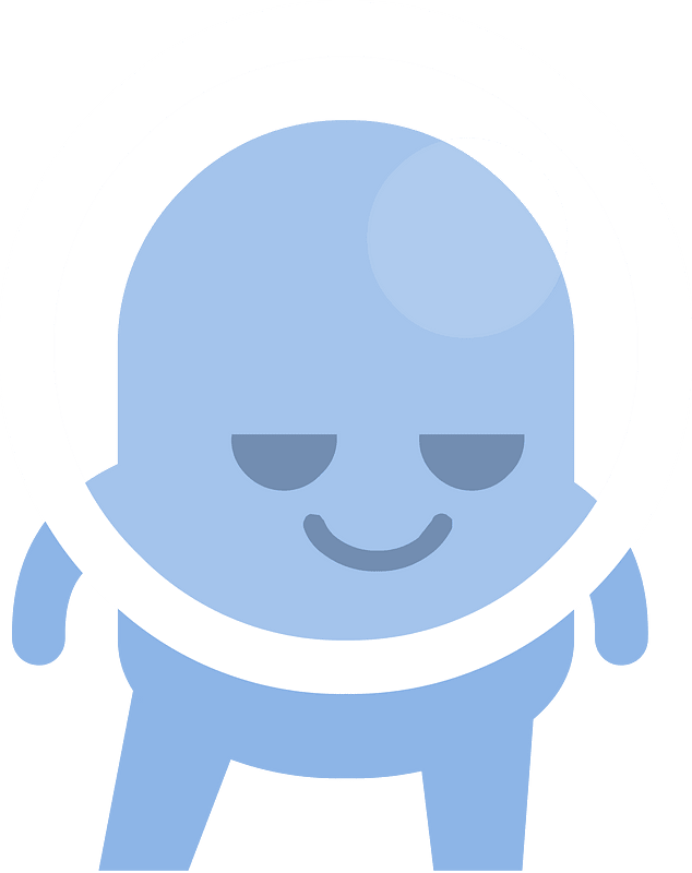 Blue alien clipart