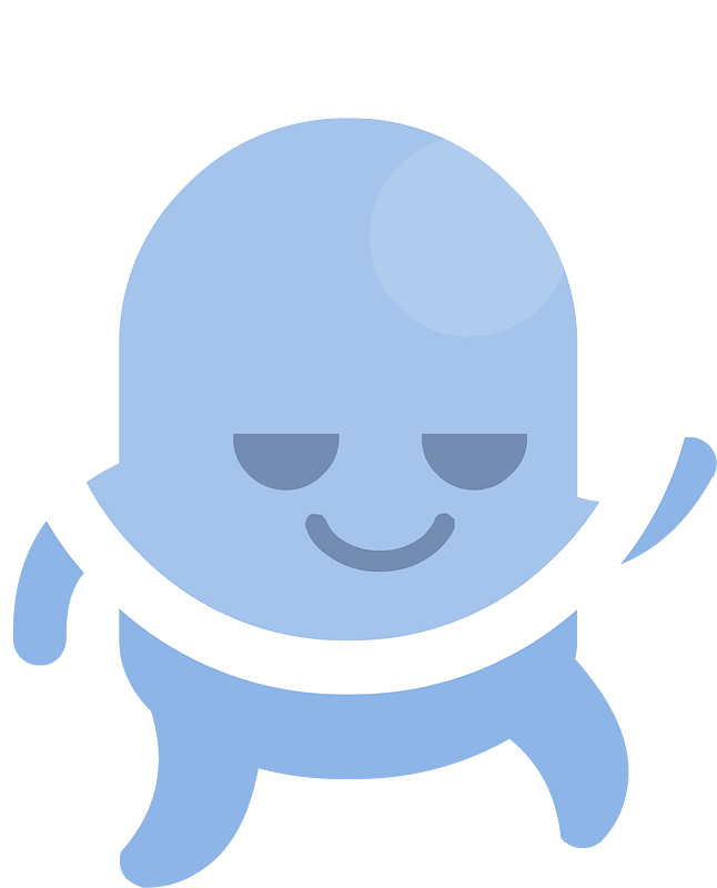 Blue alien clipart